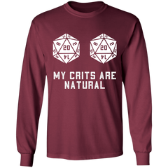 My Crits Are Natural Long Sleeve T-Shirt