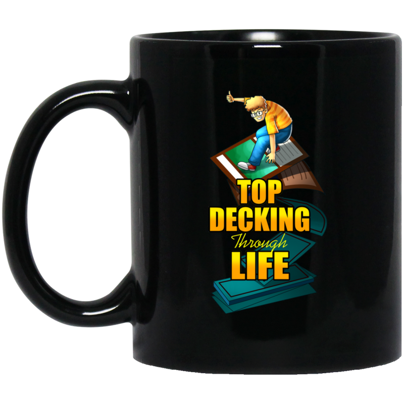 Top Deck 11 oz. Black Mug